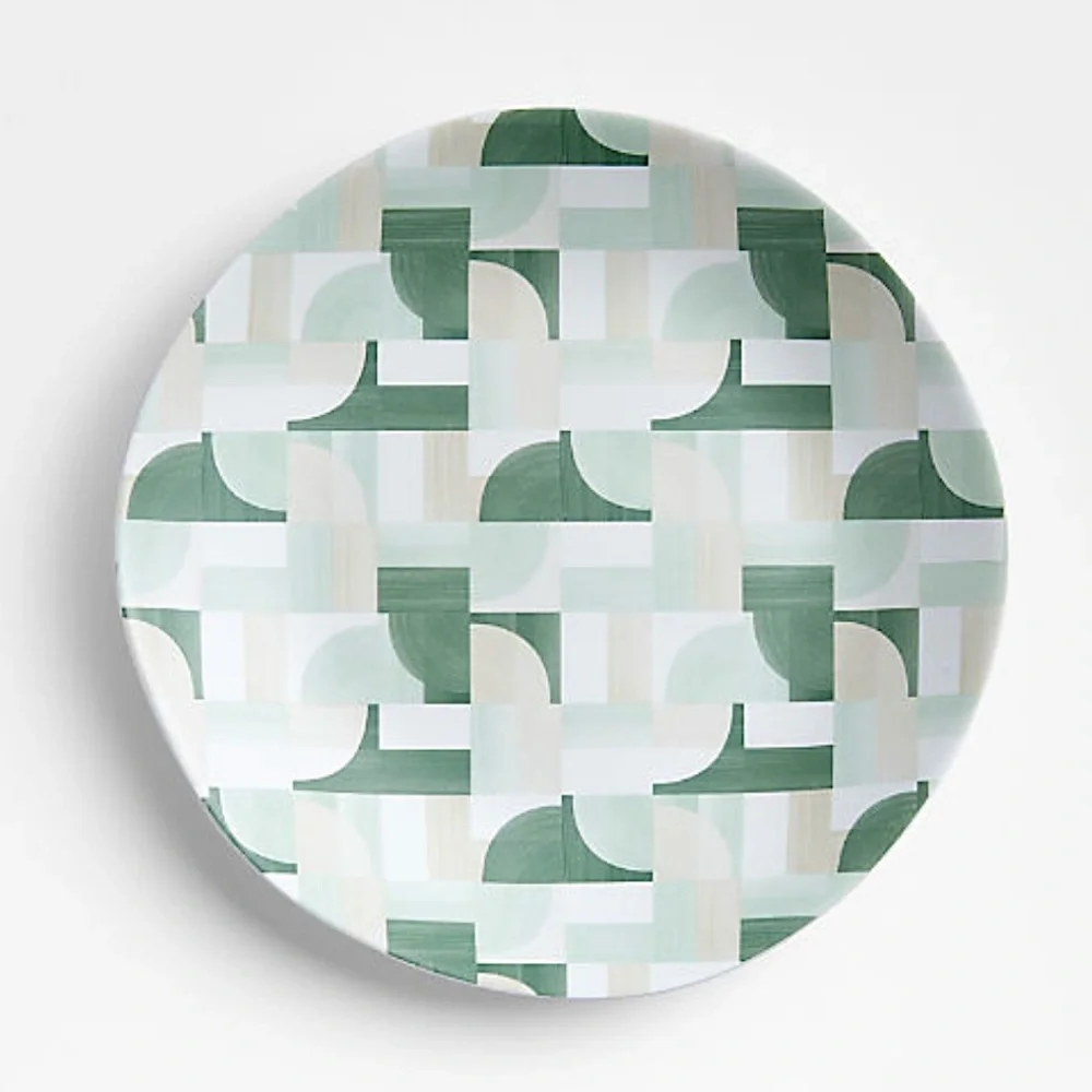 New! Crate&Barrel Marin Melamine Salad Appetizer Plate